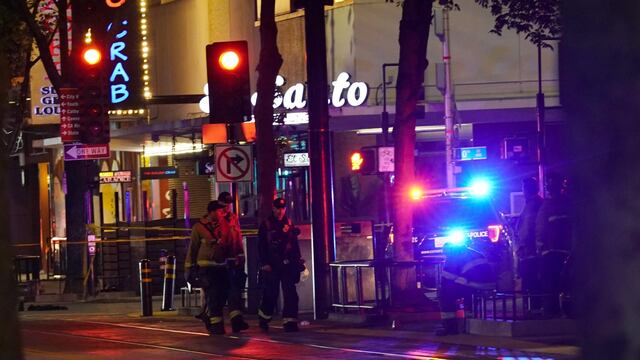 Zona del tiroteo en Sacramento