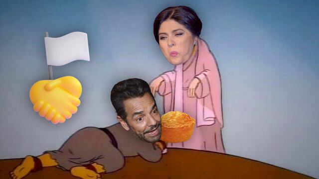 Eugenio Derbez y Victoria Ruffo se reconciliaron gracias a un pan de elote.