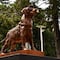 Frida, la perrita rescatista, ya tiene una bella estatua en la Marina