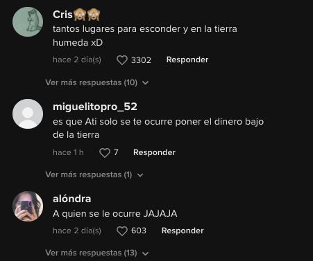 Usuarios de TikTok responden al video de los billetes podridos