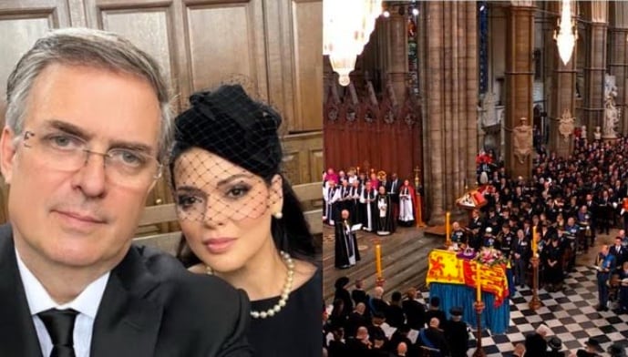 Marcelo Ebrard y Rosalinda Bueso