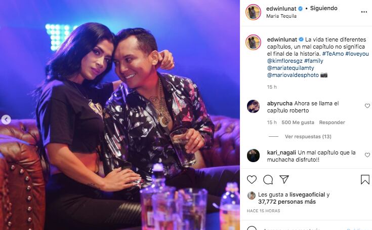 Edwin Luna defiende su historia con Kimberly Flores