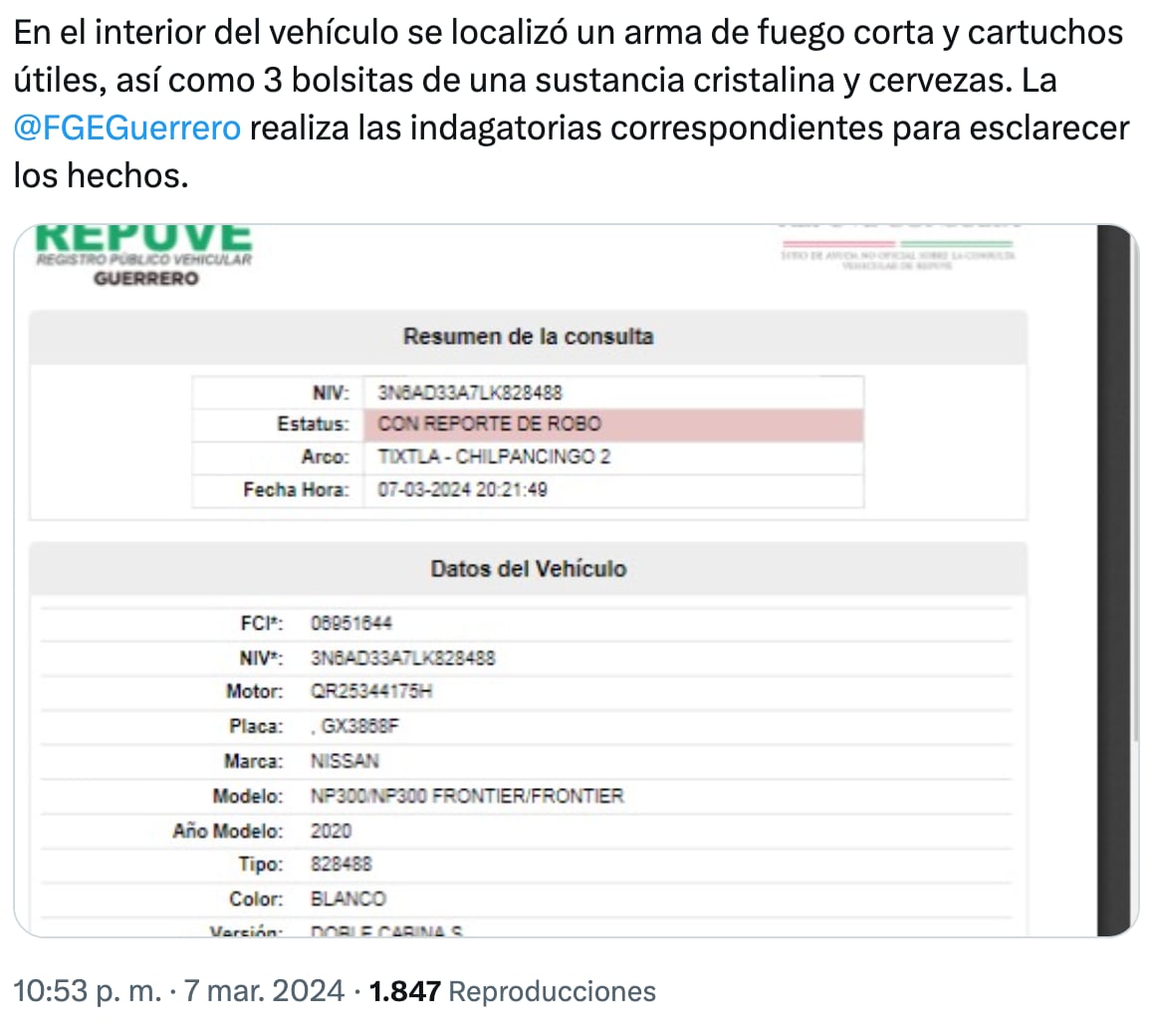 Yanqui Rothan; SSP de Guerrero