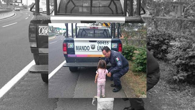 Niña de 2 años caminaba sola sobre la autopista México-Cuernavaca