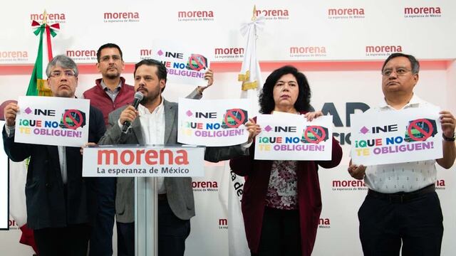 Exhiben acarreo de alcaldes de la oposición para marcha "en defensa del INE"