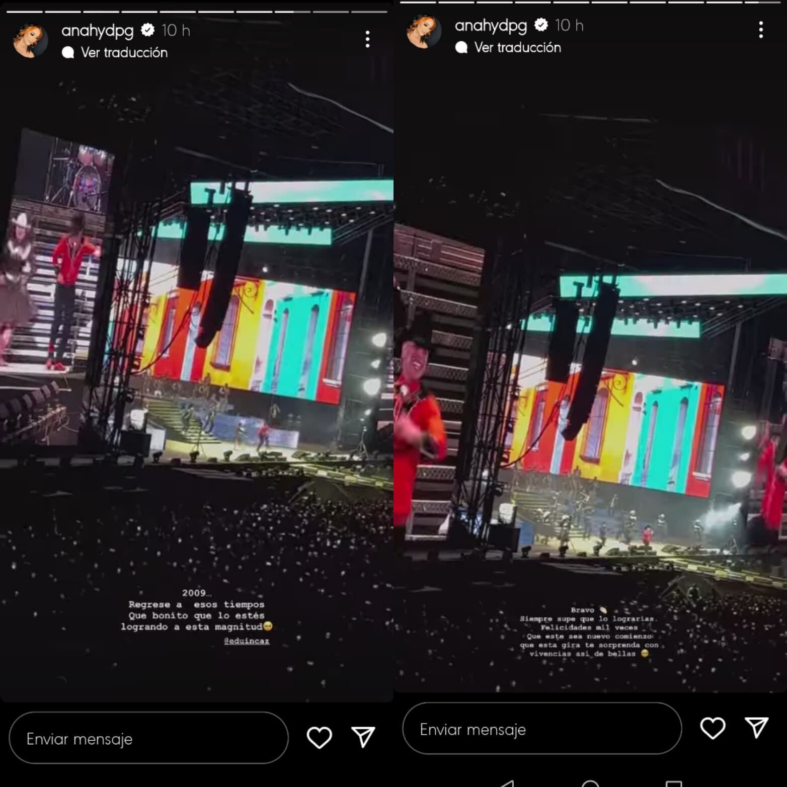 Eduin Caz baila danza folclórica en concierto de Grupo Firme en Foro Sol.