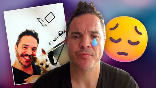 Kuno Becker llorando revela el nuevo proyecto inspirado en su perrita