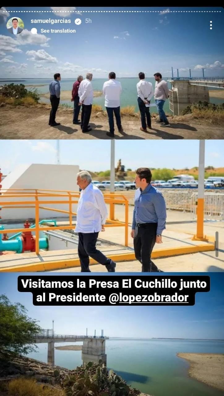 Samuel García con AMLO