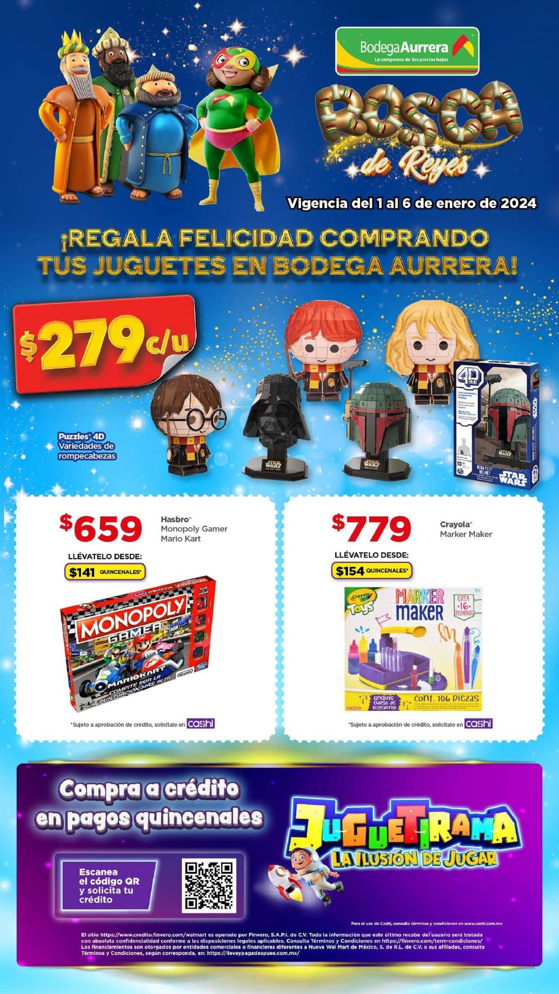 Las mejores ofertas de Bodega Aurrerá Reyes Magos juguetes 4 al 6 de enero 2024