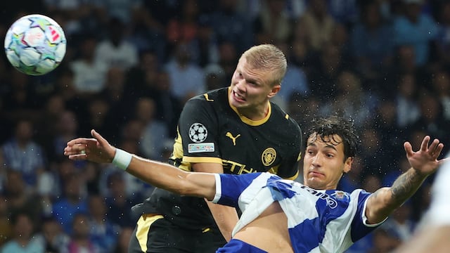 Erling Haaland brilló en el debut del Manchester City en la Champions League