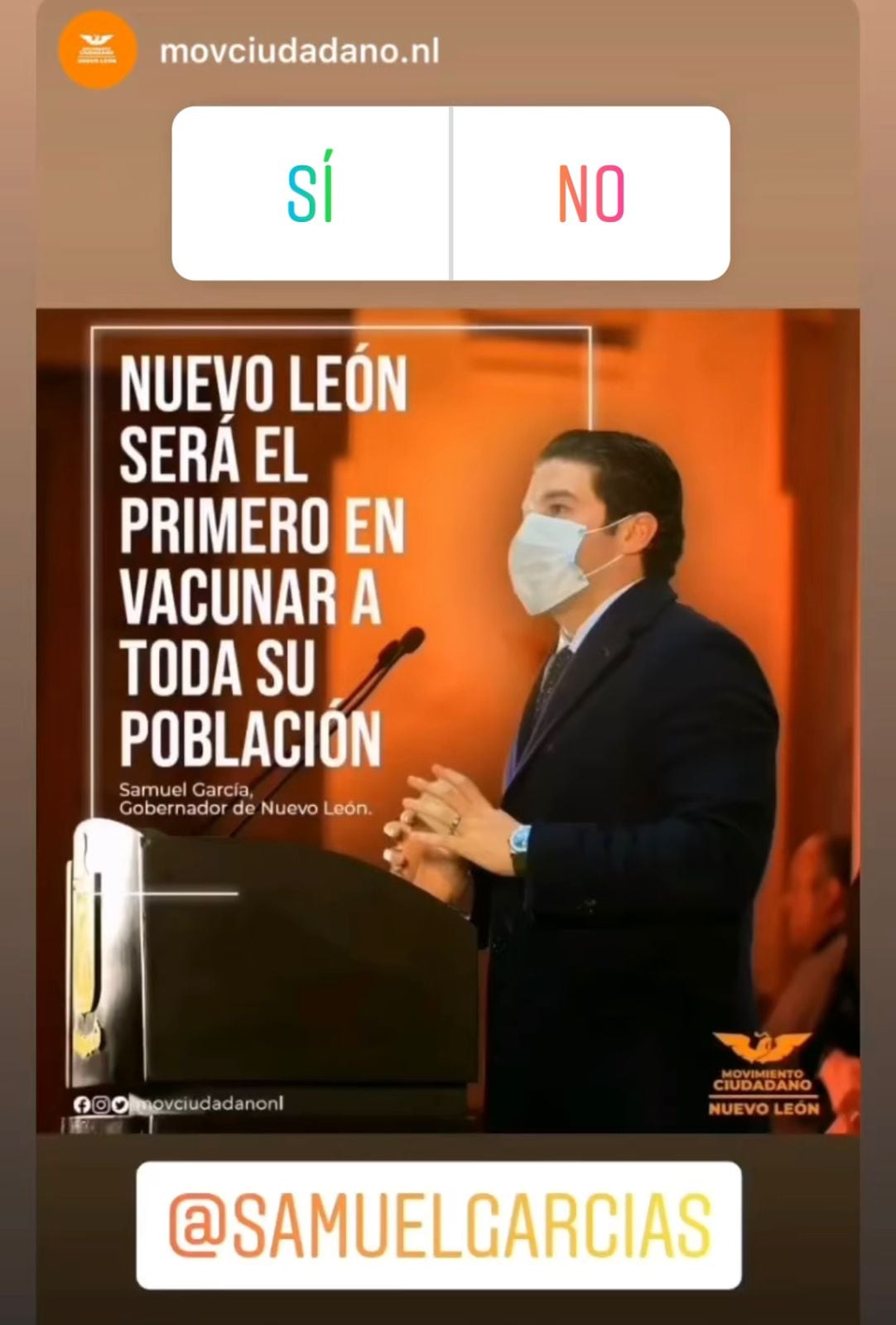 Movimiento Ciudadano presume al gobierno de Samuel García