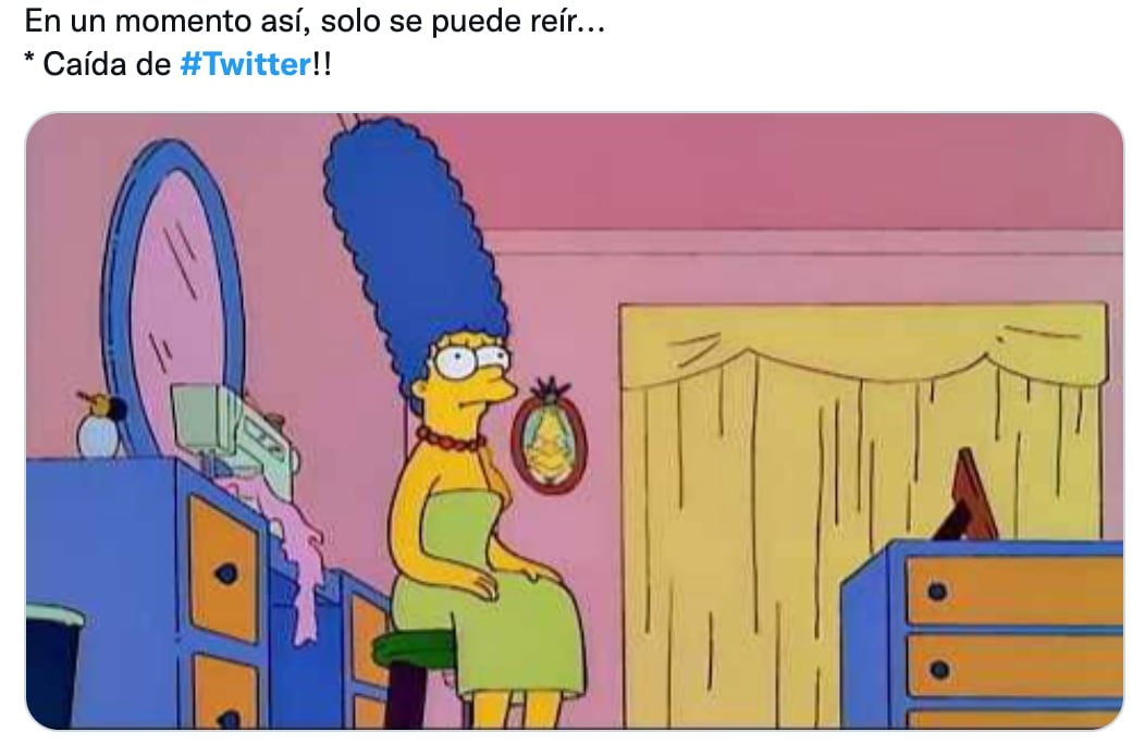 Memes caída de Twitter