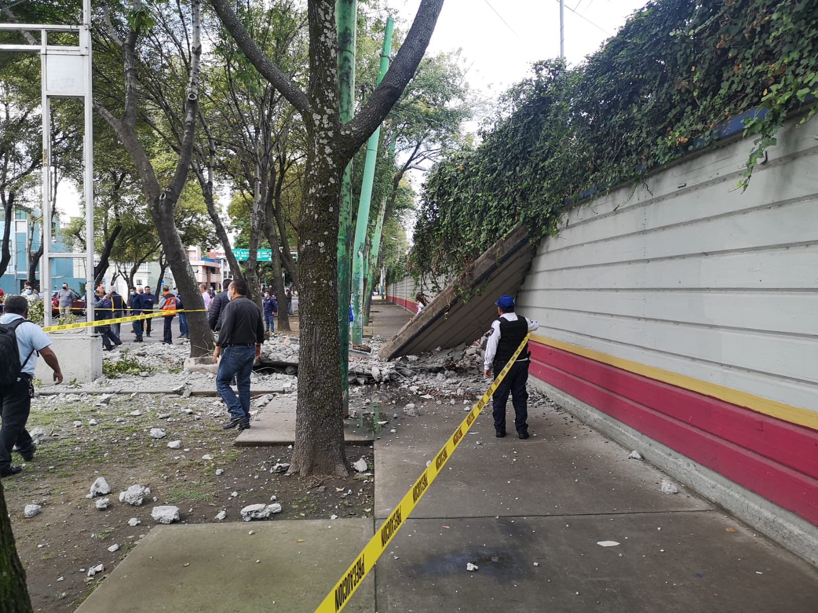 Choque de trolebús en Eje 7, Iztapalapa