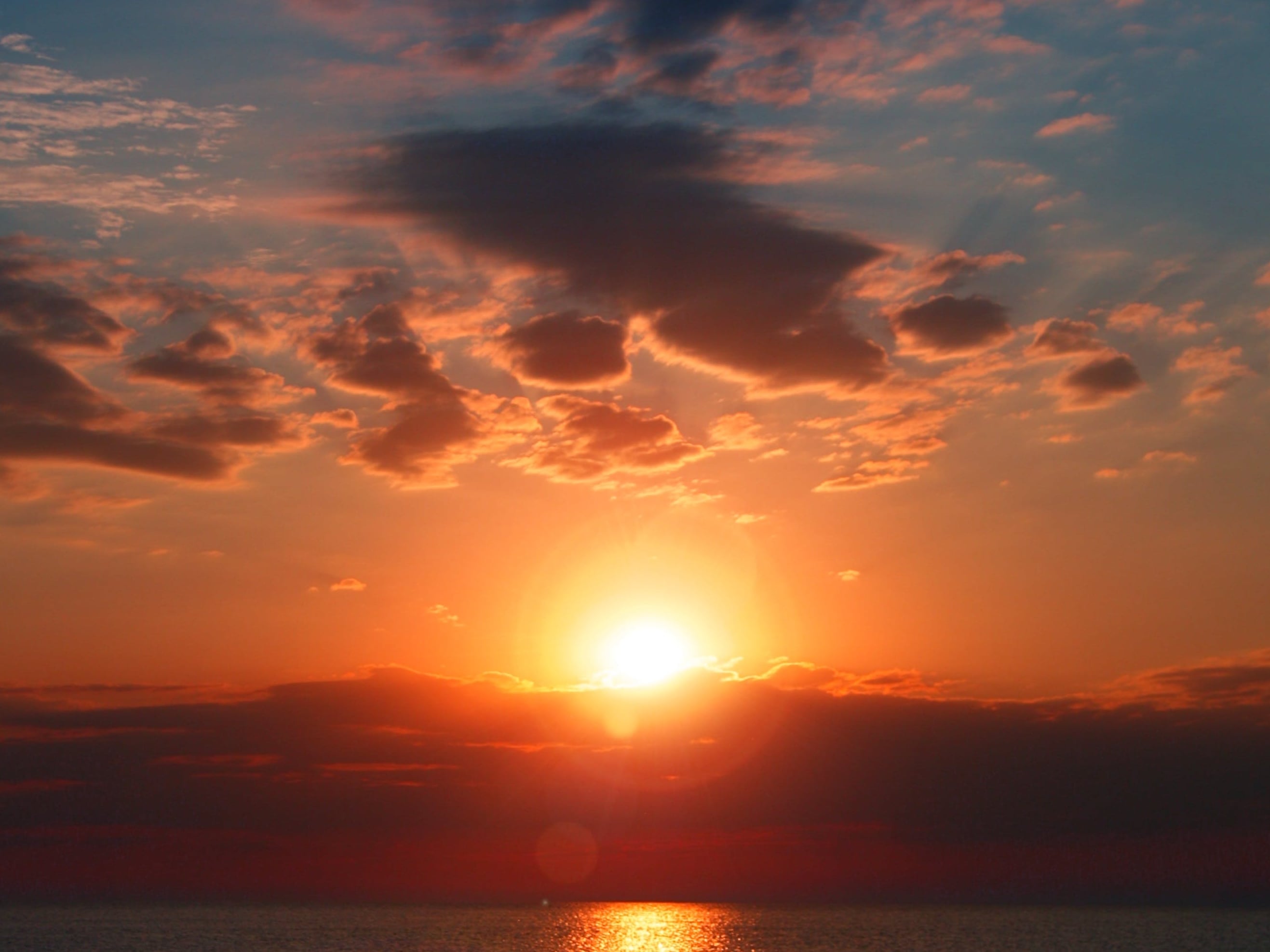 Solsticio de invierno, atardecer.