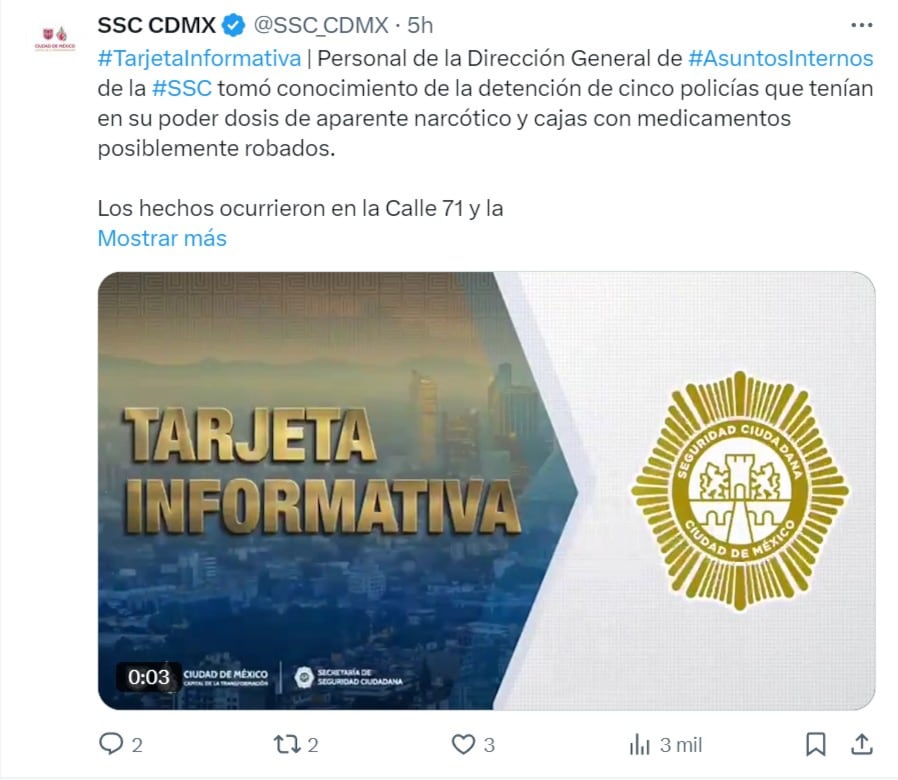Policías de CDMX