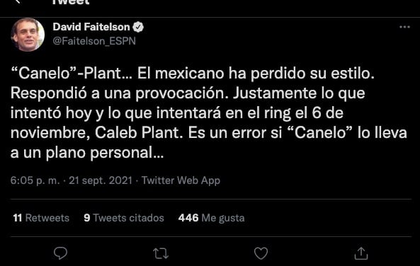 Faitelson criticó al Canelo Álvarez