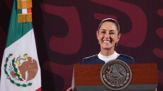 Claudia Sheinbaum, presidenta electa, durante conferencia de prensa mañanera