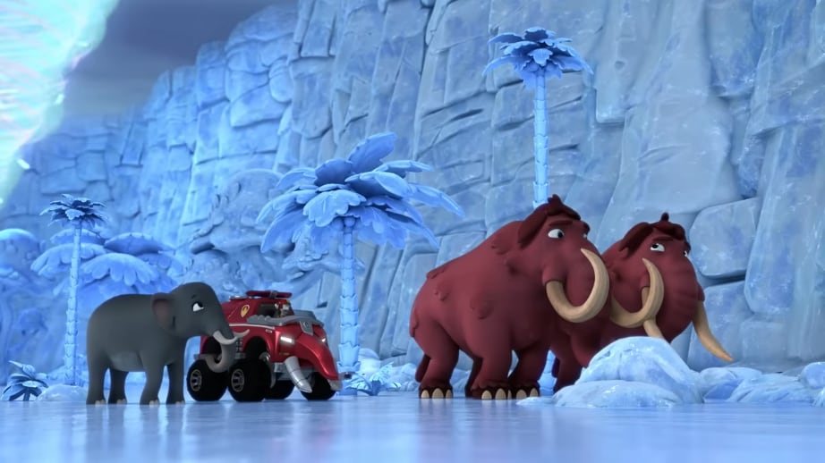 Paw Patrol rescata a dinosaurios