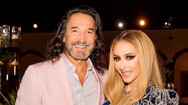 Marco Antonio Solís y su esposa, Cristian Solís