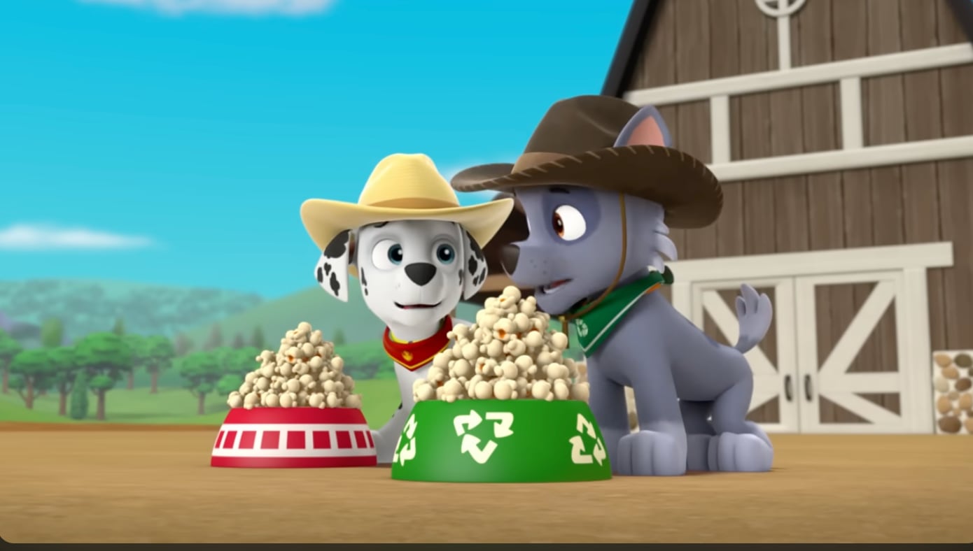 Capítulo de Paw Patrol por Día de las Palomitas de Maíz
