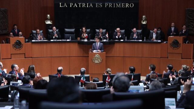 Justin Trudeau acude al Senado de la República