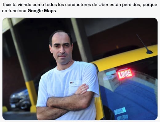 Memes sobre la caída de Google Maps