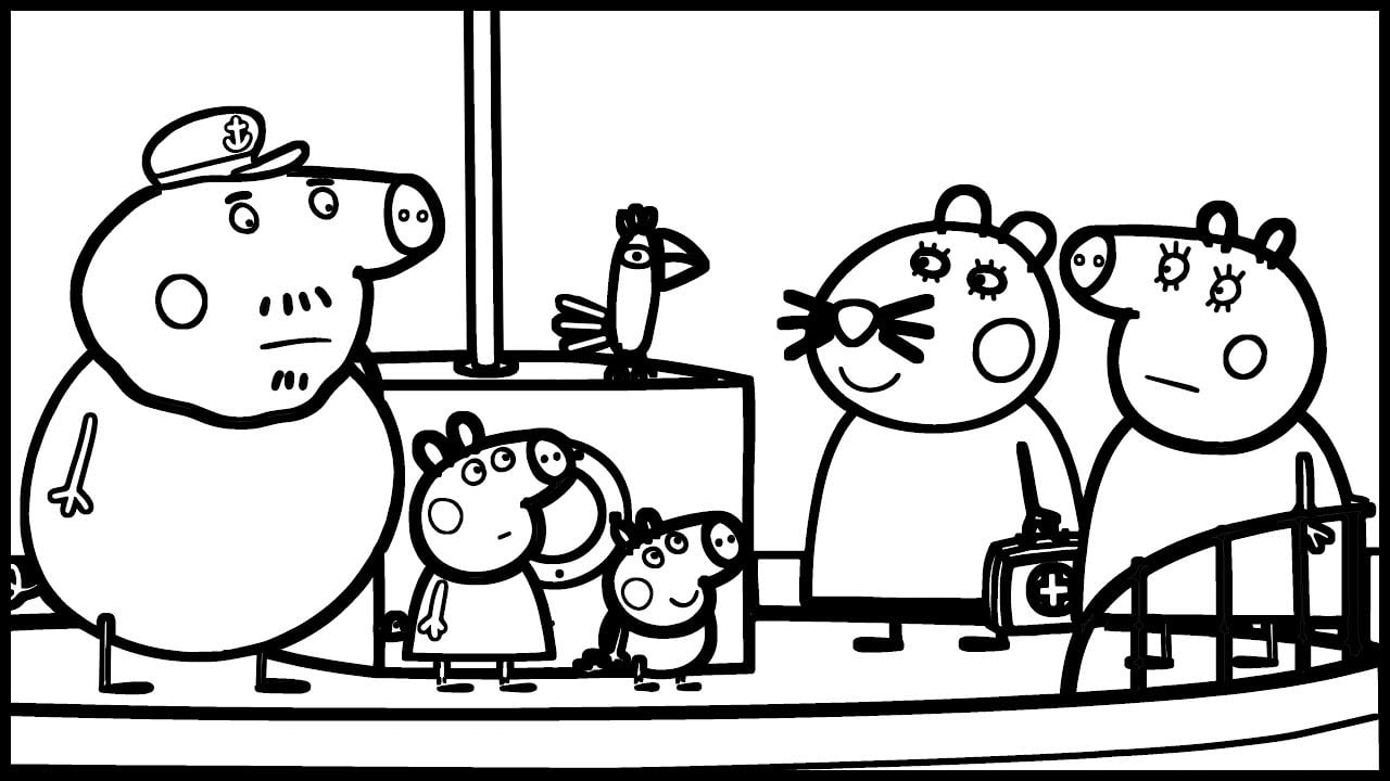 Dibujos del Abuelo Cerdito de Peppa Pig