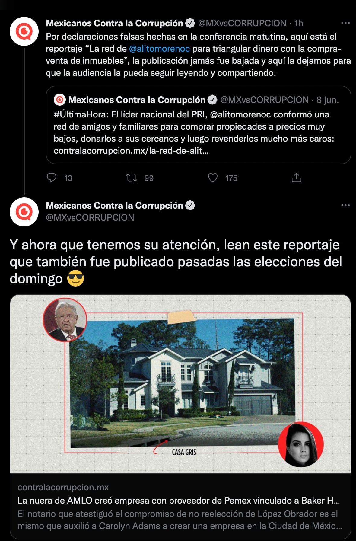 Mexicanos contra la corrupción desmiente a AMLO