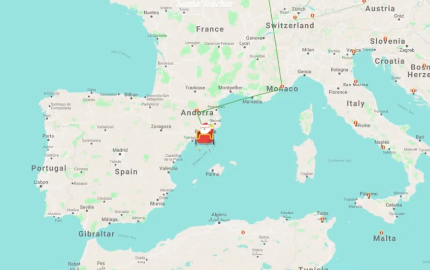 Mapa de Santa Claus