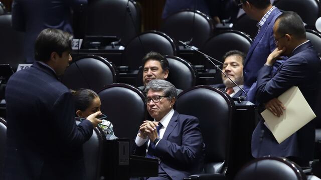 Ricardo Monreal, diputado de Morena, durante la sesión de este martes en la Cámara de Diputados