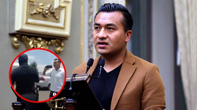 Diputado de Morena Roberto Solís se pelea con policías de Puebla