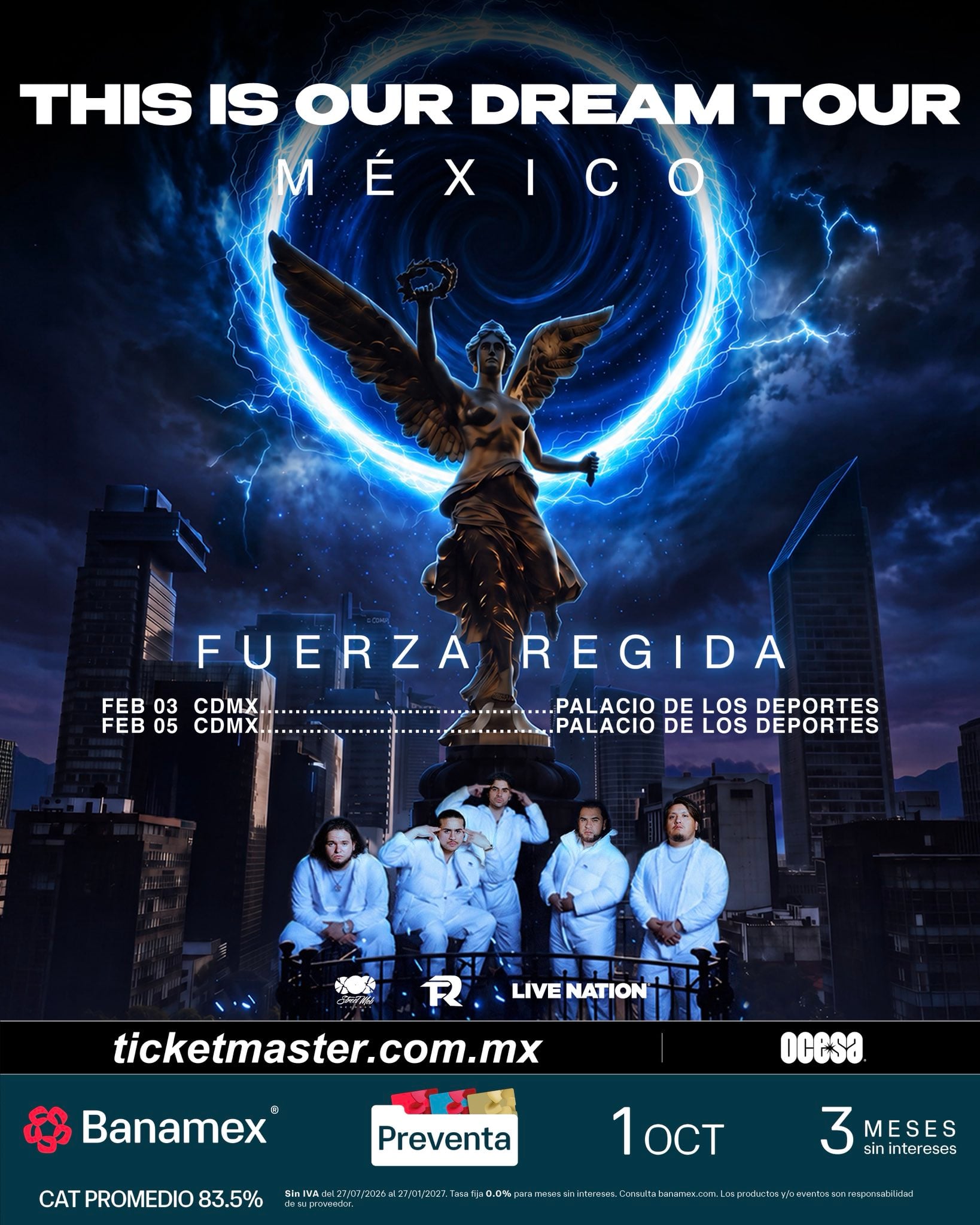 Fuerza Regida en Palacio de los Deportes