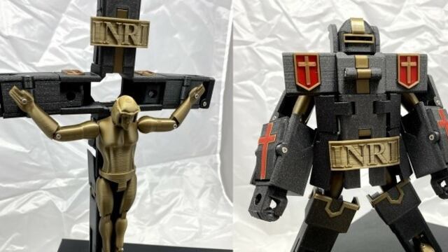 Jesucristo Transformer, figura religiosa armable