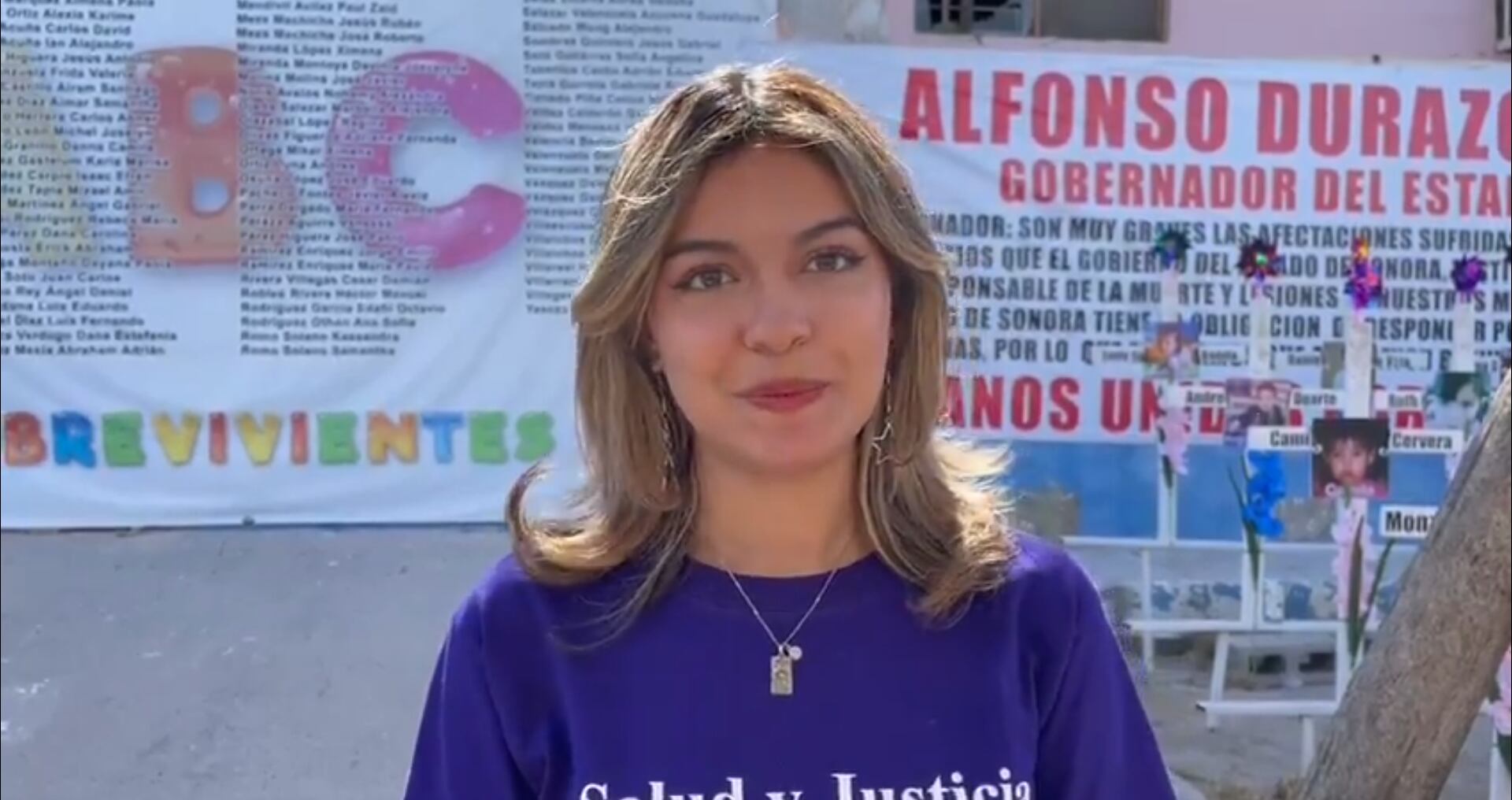 América Villarreal, sobreviviente del incendio en la Guardería ABC