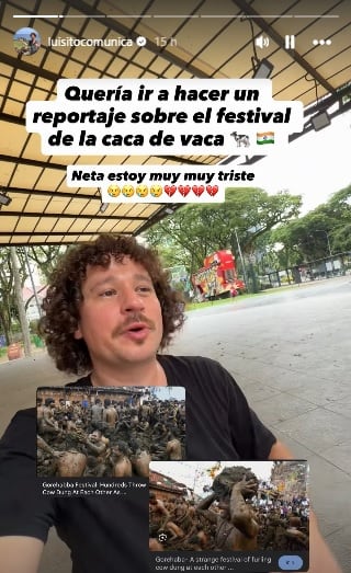 Luisito Comunica llora tras rechazo de su visa a la India.
