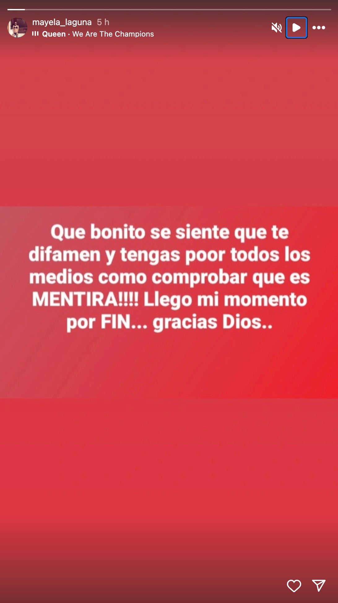 Mayela Laguna regresa a Instagram tras el escándalo con Gustavo Adolfo infante