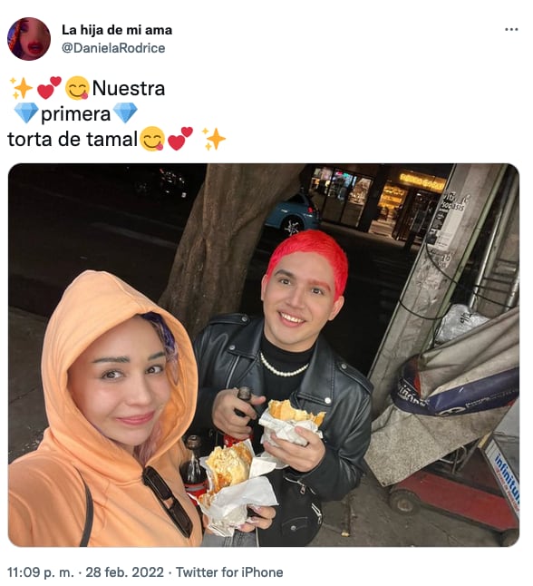 Daniela Rodrice se come su primera guajolota.
