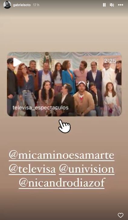 Gabriel Soto protagoniza nueva telenovela "Mi camino es amarte"