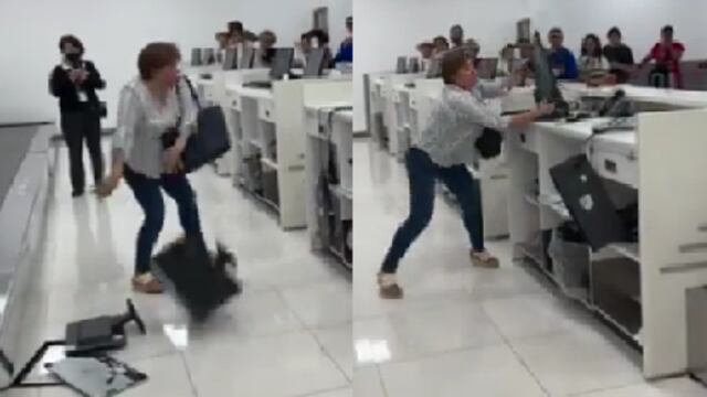 Mujer exige a aerolínea en el AICM que le regrese su dinero; hace destrozos y la detienen