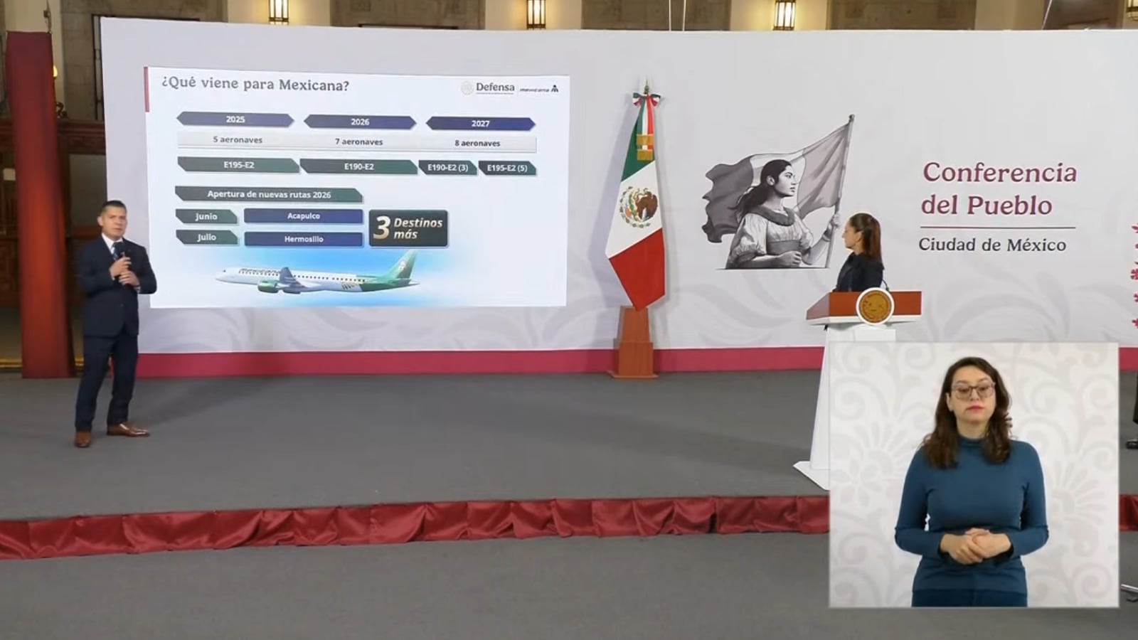 Evelyn Salgado anuncia vuelo directo AIFA-Acapulco con Mexicana de Aviación