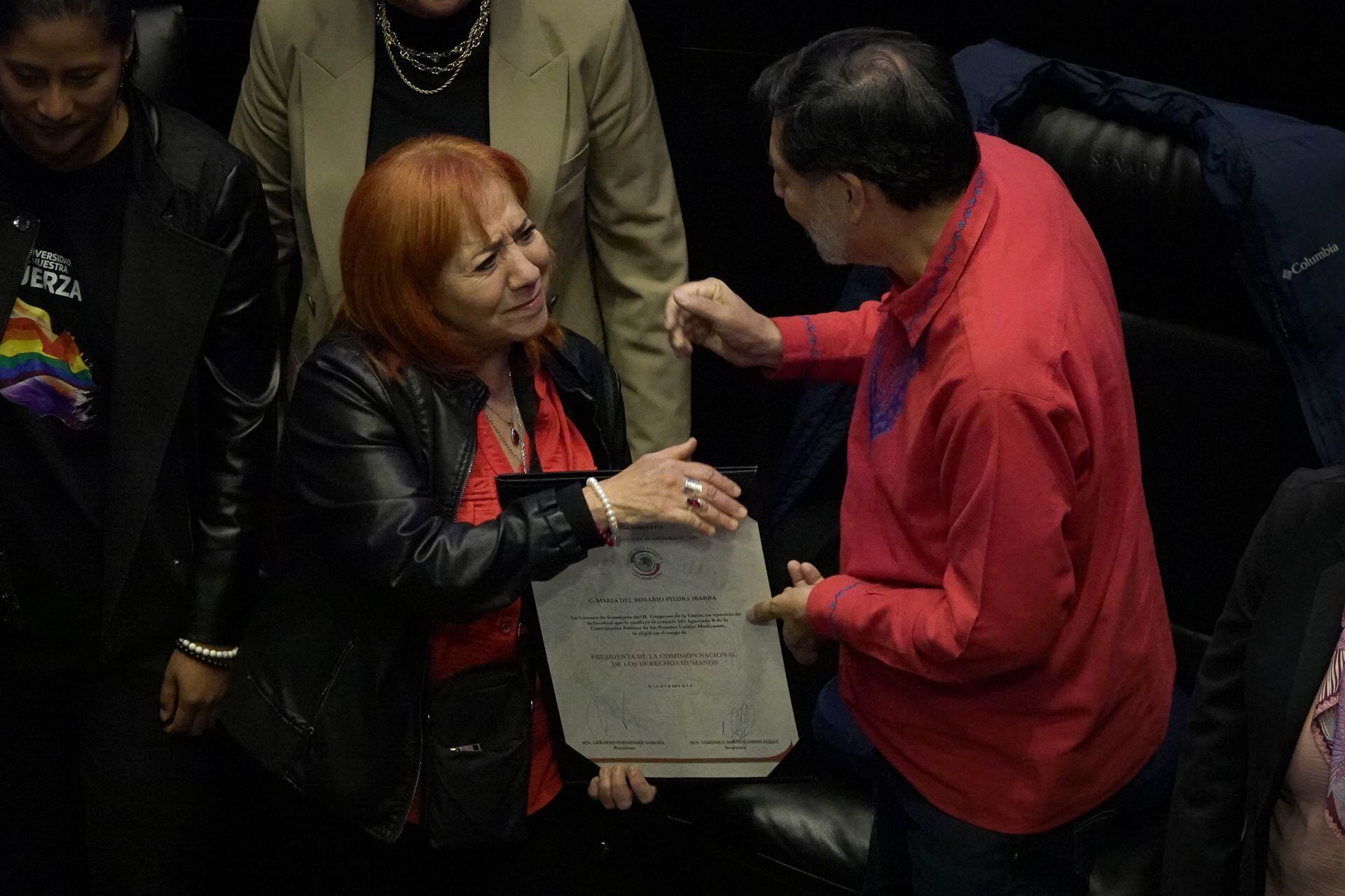 Cámara de Senadores renovó tras una larga votación a Rosario Piedra para un segundo periodo al frente de la CNDH