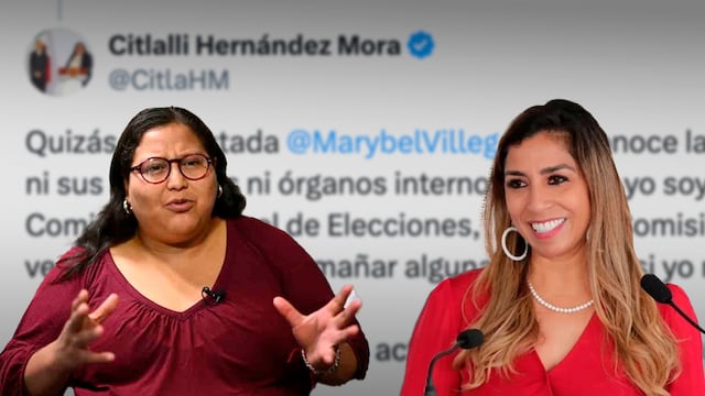 Citlalli Hernández responde a Marybel Villegas tras acusaciones sobre encuestas