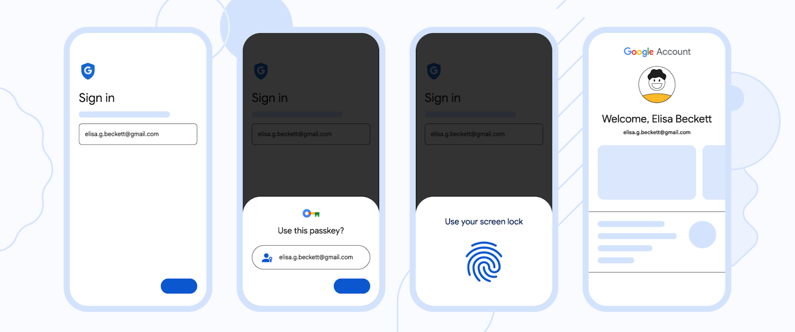 Passkeys de Google
