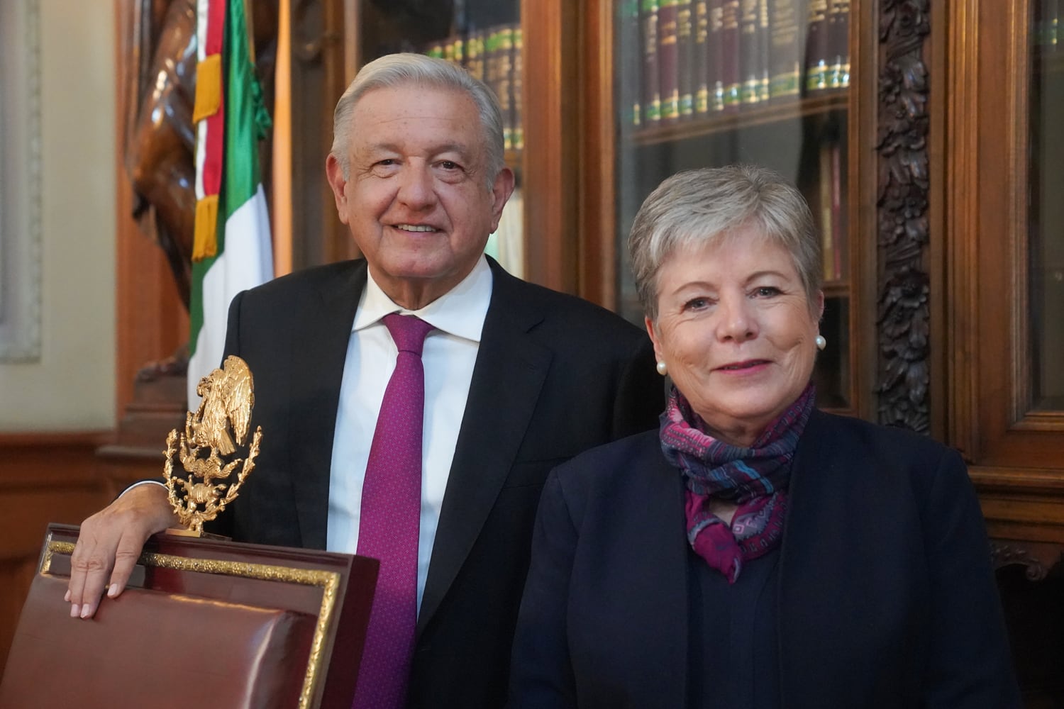AMLO y Alicia Bárcena