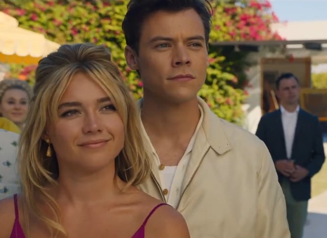 Harry Styles y Florence Pugh en la película: 'Don't Worry Darling'