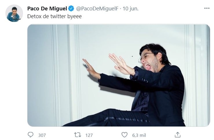 Publicación de Twitter - @PacoDeMiguelF