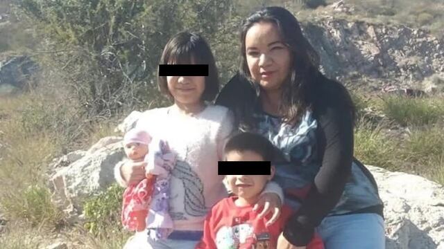 Francisca Rodríguez y sus hijos