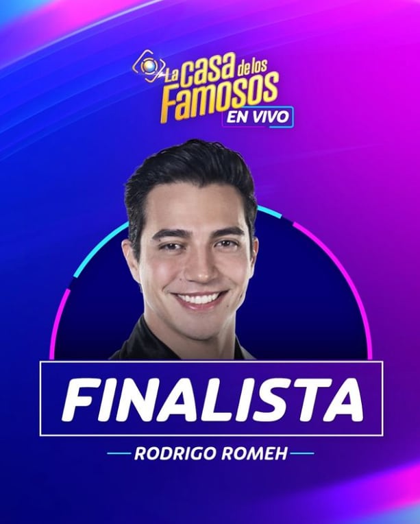 Rodrigo Romeh, finalista de La Casa de los Famosos 2024