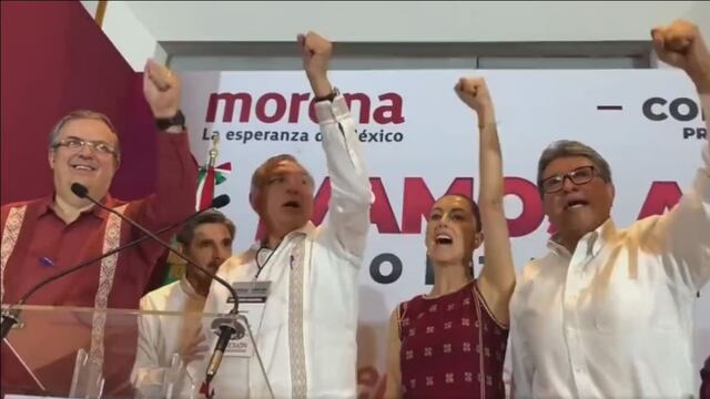 Todas las corcholatas de Morena gritaron ‘Unidad’, menos Marcelo Ebrard