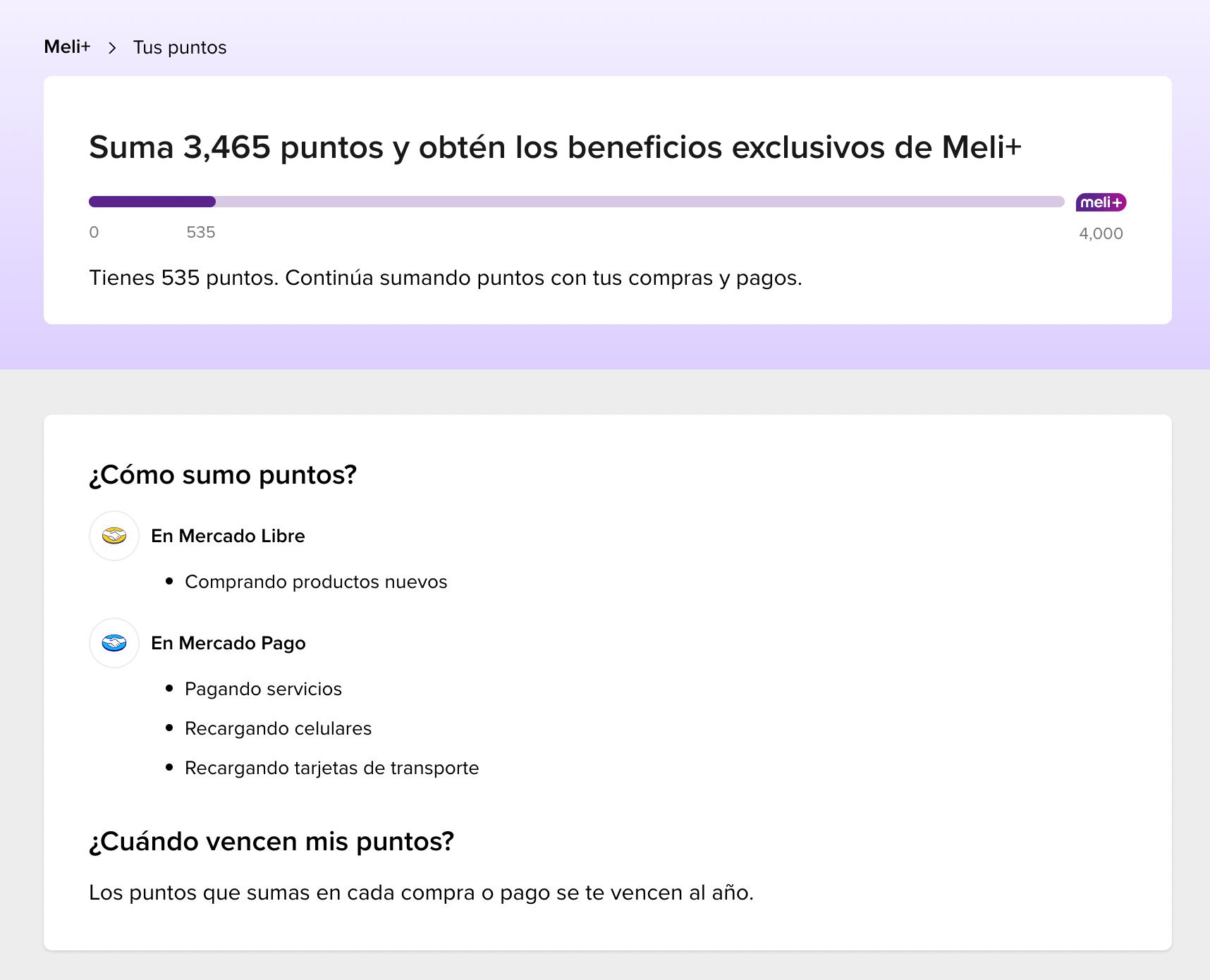 Puntos Meli+ de Mercado Libre